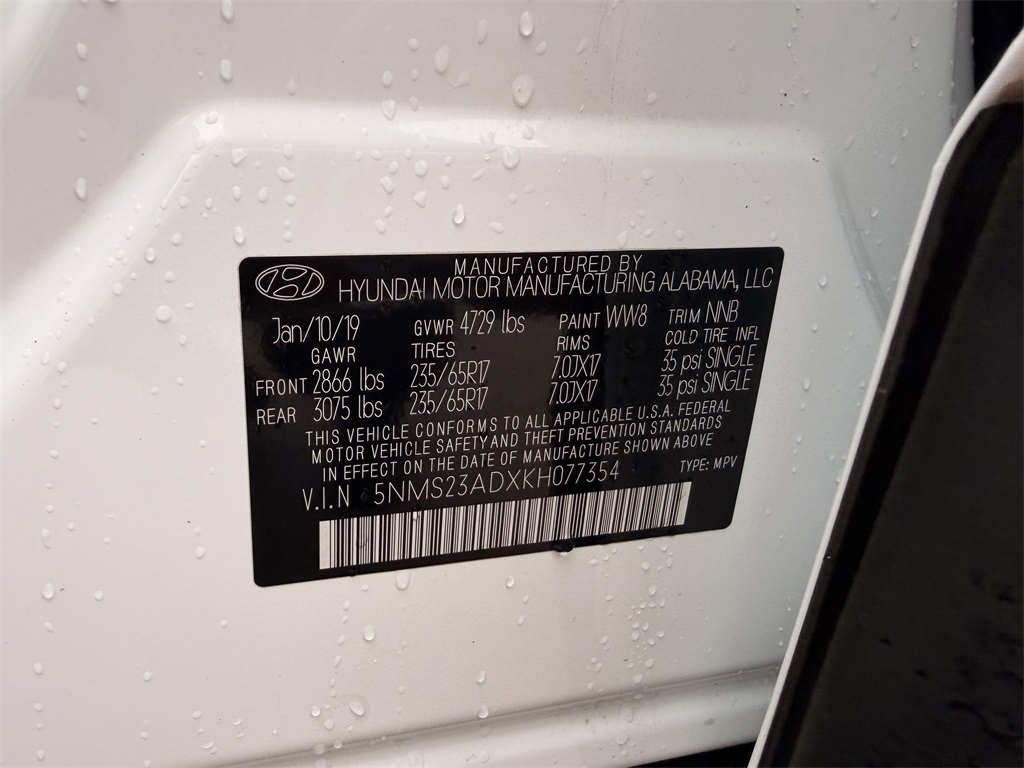2019 Hyundai Santa Fe SE Gray at Baytown Hyundai