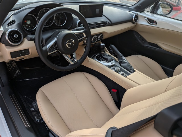 2025 Mazda MX-5 Miata RF Grand Touring White at Joe Myers Mazda Kia