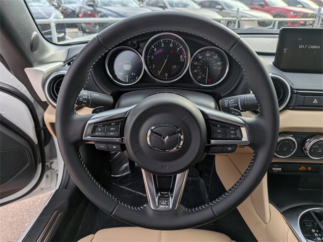 2025 Mazda MX-5 Miata RF Grand Touring White at Joe Myers Mazda Kia