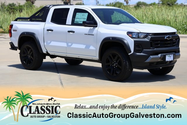 2025 Chevrolet Colorado Trail Boss White at Classic Chevrolet Galveston