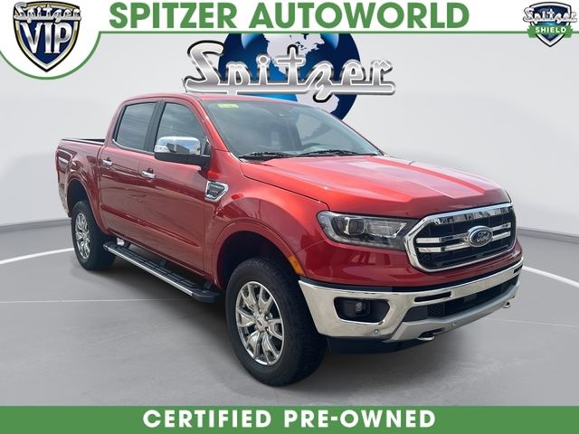 Chili Pepper Red 2022 Ford Ranger Lariat SuperCrew 4WD Pickup Truck Four-Wheel Drive Automatic