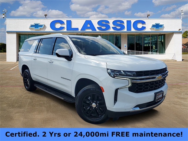 2023 Chevrolet Suburban LS White at Classic Elite Chevrolet Sugar Land