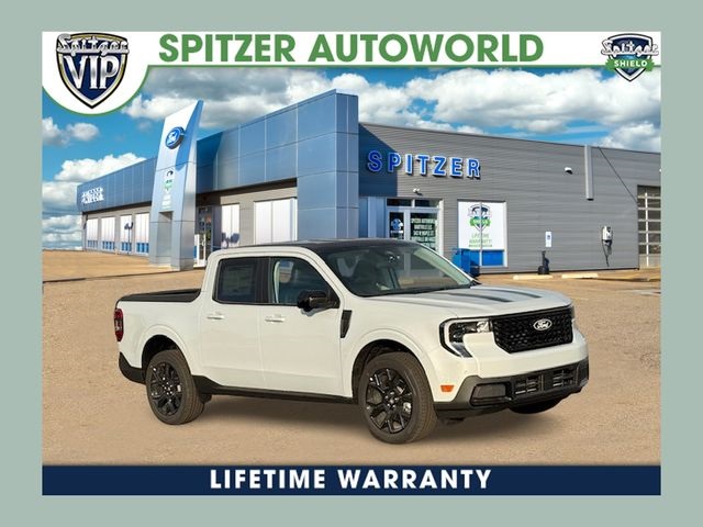 Space White Metallic 2025 Ford Maverick Lariat SuperCrew AWD Pickup Truck All-Wheel Drive 8-Speed Automatic