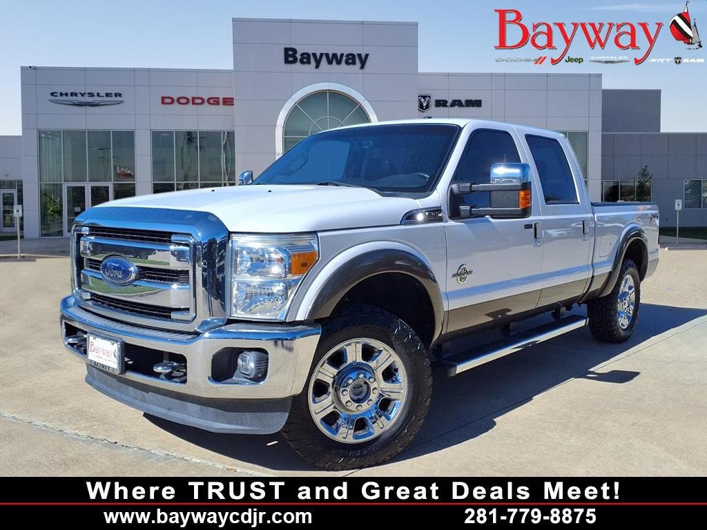 2016 Ford F-250SD Lariat White at Wharton Ford
