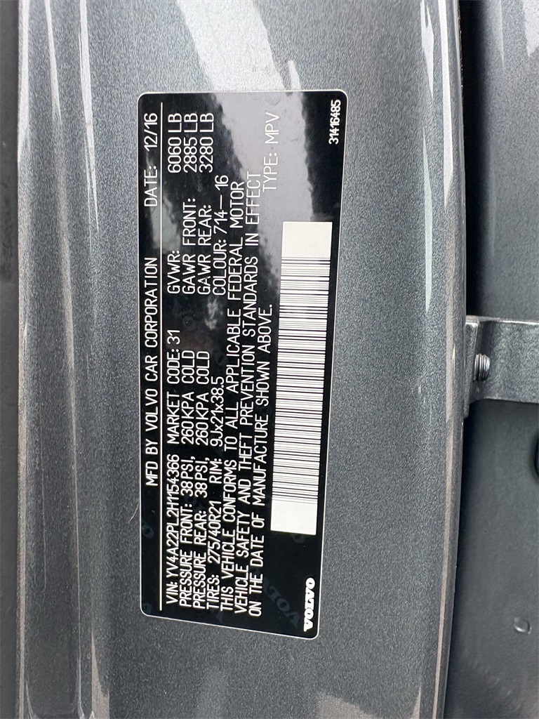 2017 Volvo XC90 T6 Inscription Gray at Westside Lexus