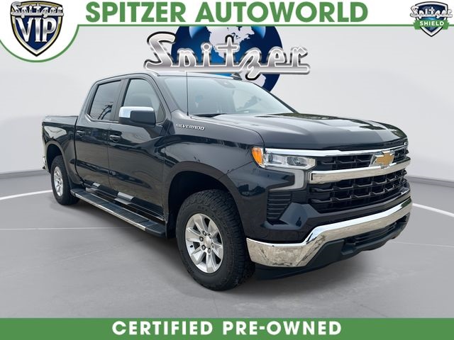Dark Ash Metallic 2023 Chevrolet Silverado 1500 LT Crew Cab 4WD Pickup Truck Four-Wheel Drive Automatic