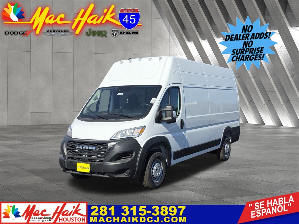 2026 Ram ProMaster 3500 Super High Roof White at Mac Haik CDJR North Houston