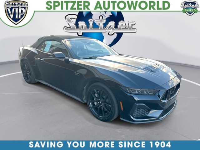 Shadow Black 2025 Ford Mustang Convertible Rear-Wheel Drive 6-Speed Manual