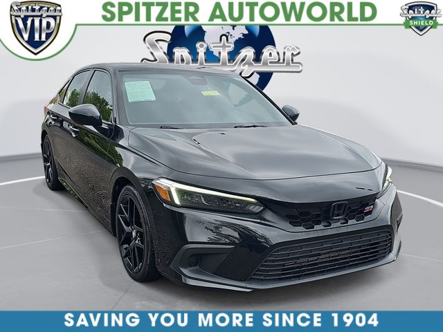 Crystal Black Pearl 2022 Honda Civic Si FWD Sedan Front-Wheel Drive 6-Speed Manual