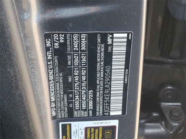 2020 Mercedes-Benz GLS GLS 450 for sale at PATRIOT BUICK GMC OF BOYERTOWN