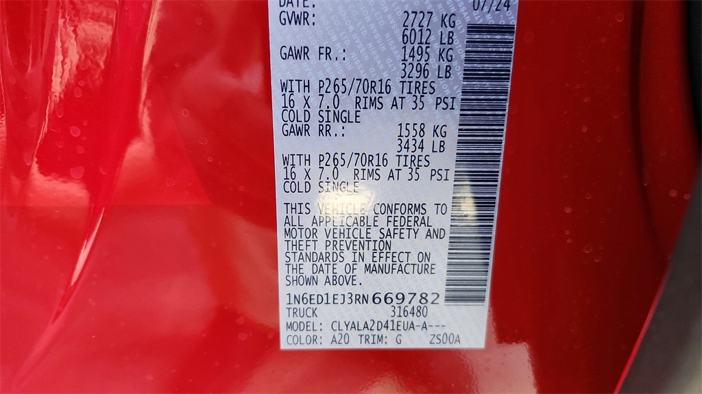 2024 Nissan Frontier