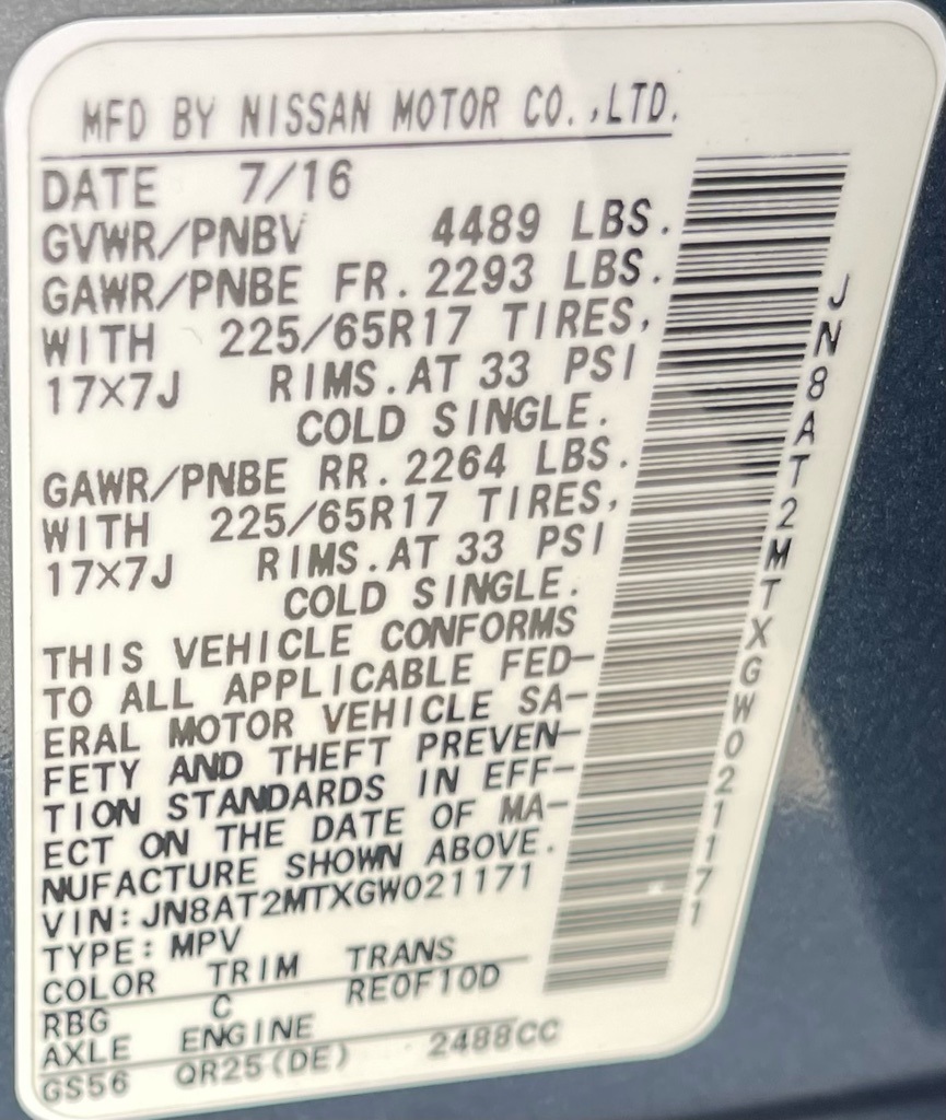 2016 Nissan Rogue S Blue at Autostrade