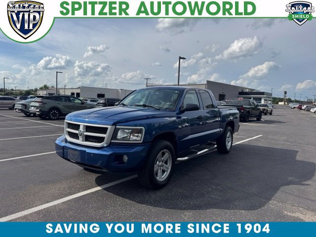 Deep Water Blue Pearlcoat 2010 Dodge Dakota Pickup Truck Four-Wheel Drive 4-Speed Automatic