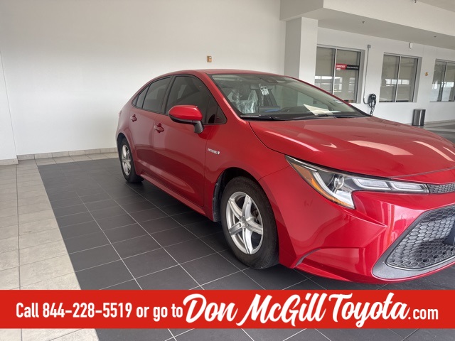 2021 Toyota Corolla Hybrid LE Red at Autostrade