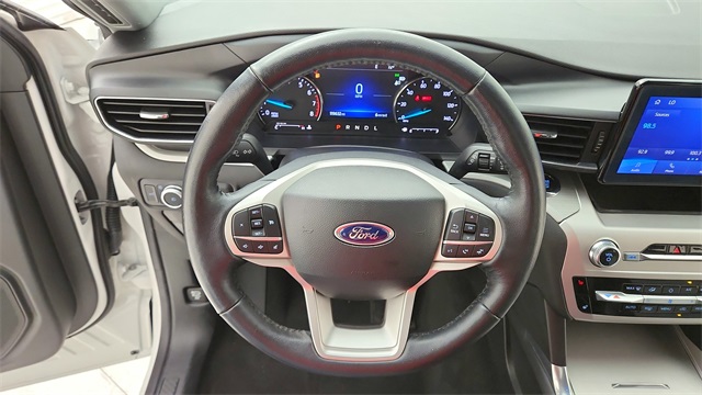 2022 Ford Explorer XLT White at Tom Peacock Cadillac