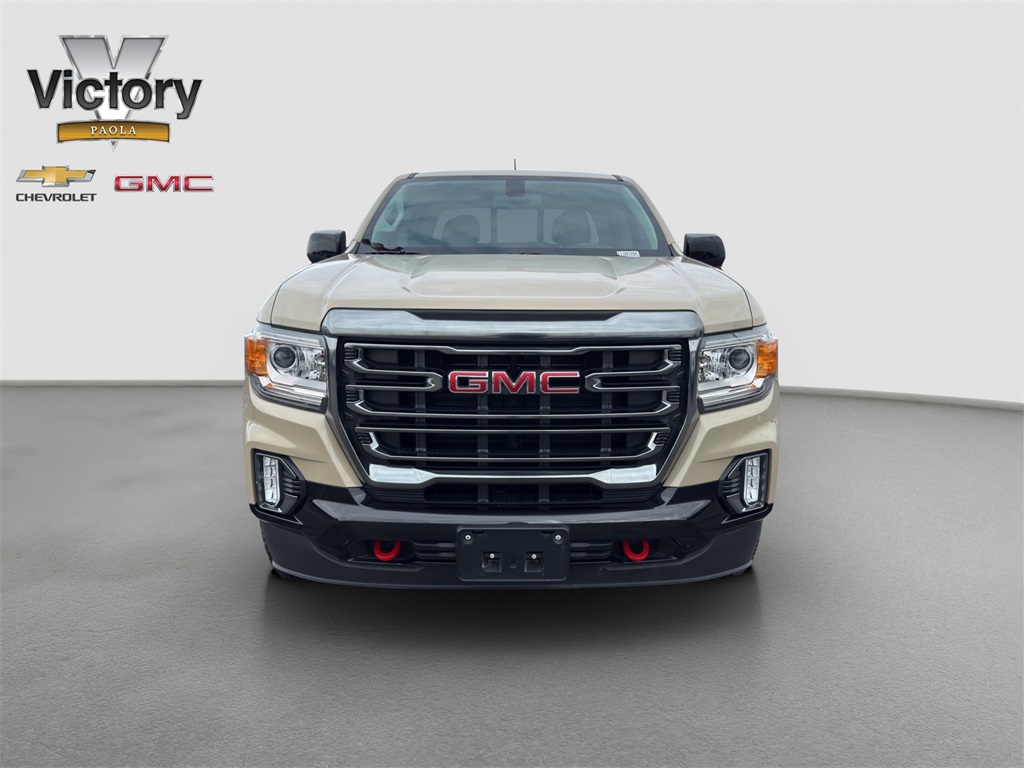 Used 2021 GMC Canyon AT4 w/Leather with VIN 1GTG6FEN7M1298065 for sale in Kansas City