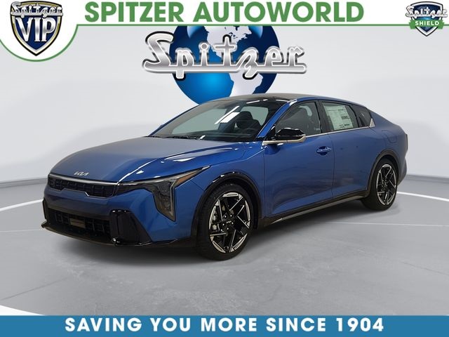 Wave Blue 2025 Kia K4 GT-Line FWD Sedan Front-Wheel Drive Continuously Variable Transmission