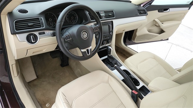 2013 Volkswagen Passat TDI SE Red at DeMontrond Gulf Freeway