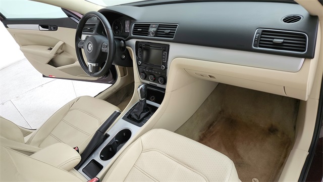 2013 Volkswagen Passat TDI SE Red at DeMontrond Gulf Freeway