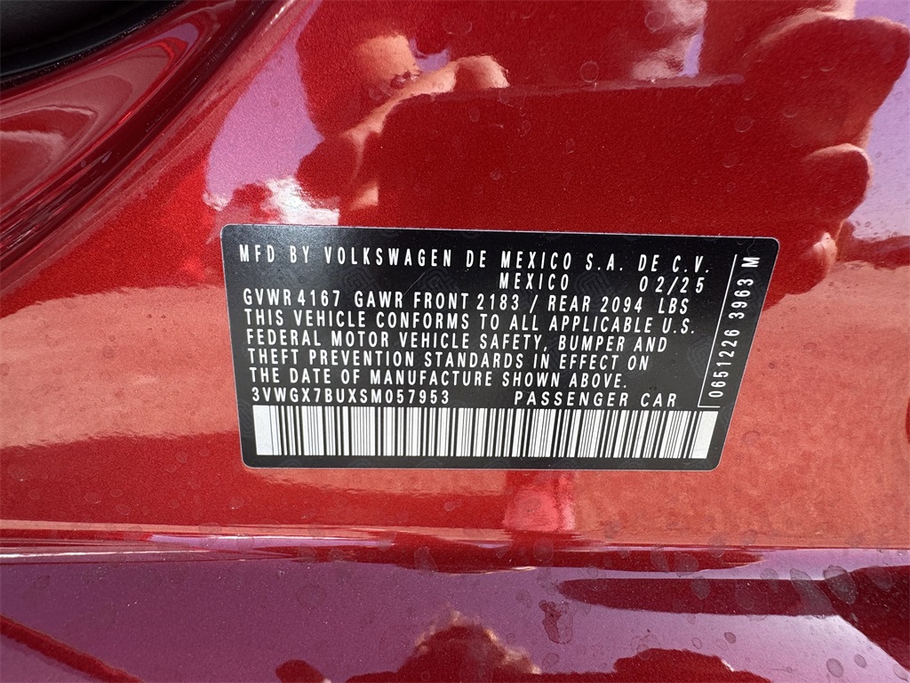 2025 Volkswagen Jetta 1.5T SEL Red at DeMontrond Automotive Group