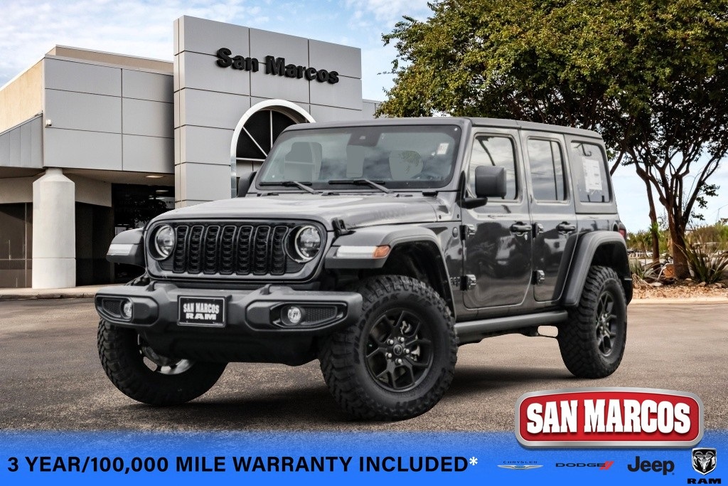 New Car 2024 Jeep Wrangler  Wagon 4 Dr. Willys Wheeler Four Wheel Drive For Sale Under $50,000 In San Marcos, Texas