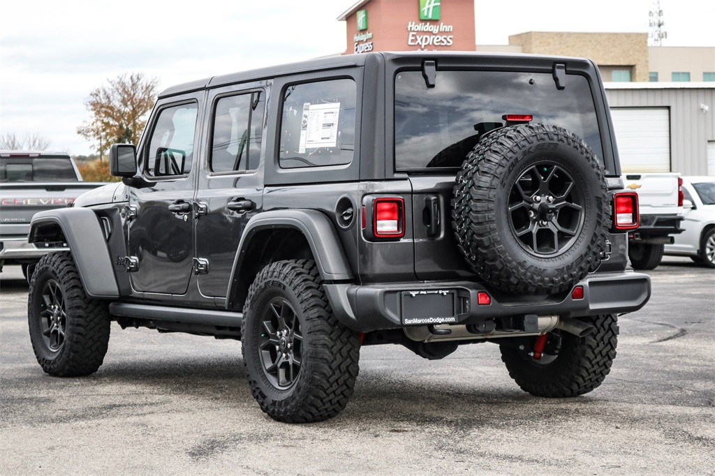 New Car 2024 Jeep Wrangler  Wagon 4 Dr. Willys Wheeler Four Wheel Drive For Sale Under $50,000 In San Marcos, Texas