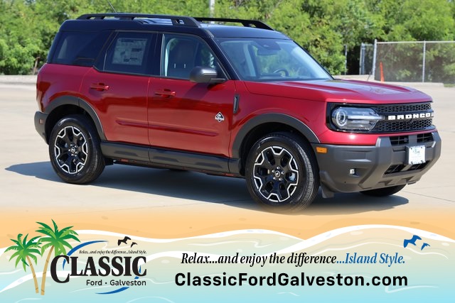 2025 Ford Bronco Sport Outer Banks Red at Classic Ford Galveston