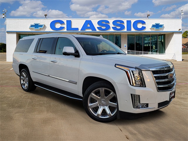 2018 Cadillac Escalade ESV Luxury White at DeMontrond Gulf Freeway