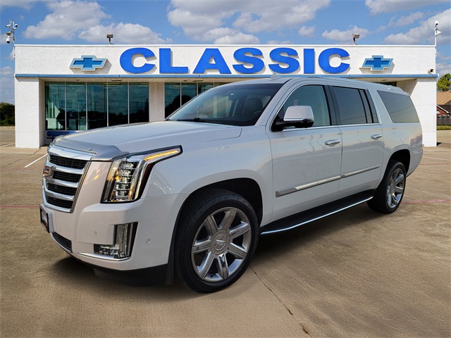 2018 Cadillac Escalade ESV Luxury White at DeMontrond Gulf Freeway