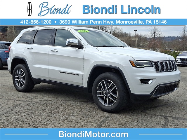 Bright White Clearcoat 2021 Jeep Grand Cherokee Limited 4WD SUV / Crossover Four-Wheel Drive 8-Speed Automatic