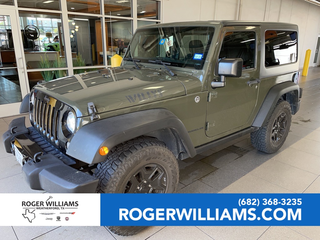 Used Car 2015 Jeep Wrangler  Willys Wheeler For Sale Under $20,000 In Weatherford, Texas