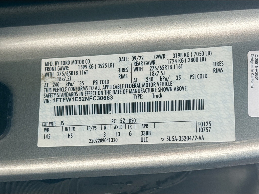 2022 Ford F-150 Lariat Silver at DeMontrond Ford