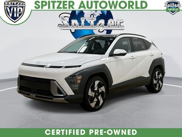 Atlas White 2025 Hyundai Kona Limited FWD SUV / Crossover Front-Wheel Drive 8-Speed Automatic
