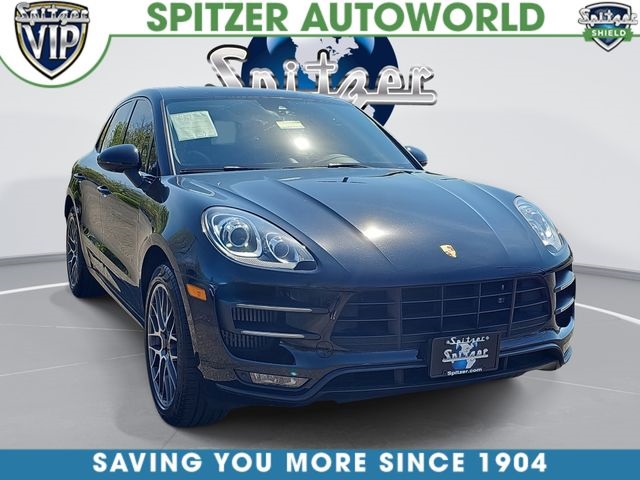 Black 2017 Porsche Macan Turbo AWD SUV / Crossover All-Wheel Drive 7-Speed Automatic