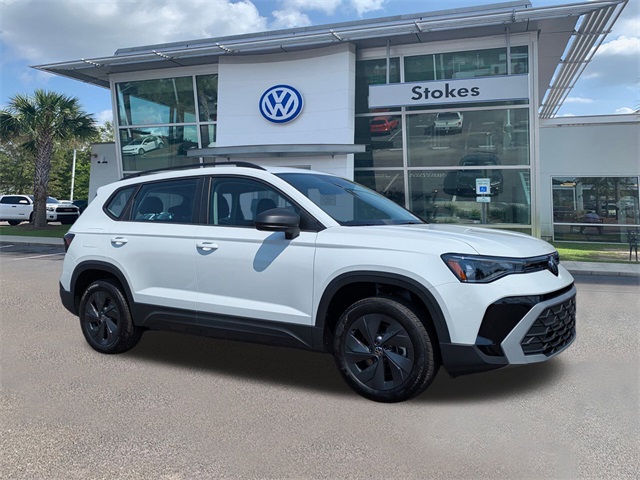 2025 Volkswagen Taos 1.5T S White at Stokes Volkswagen
