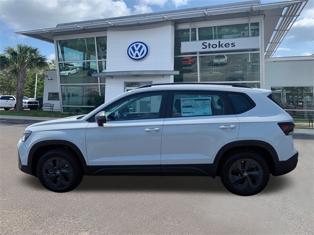 2025 Volkswagen Taos 1.5T S White at Stokes Volkswagen