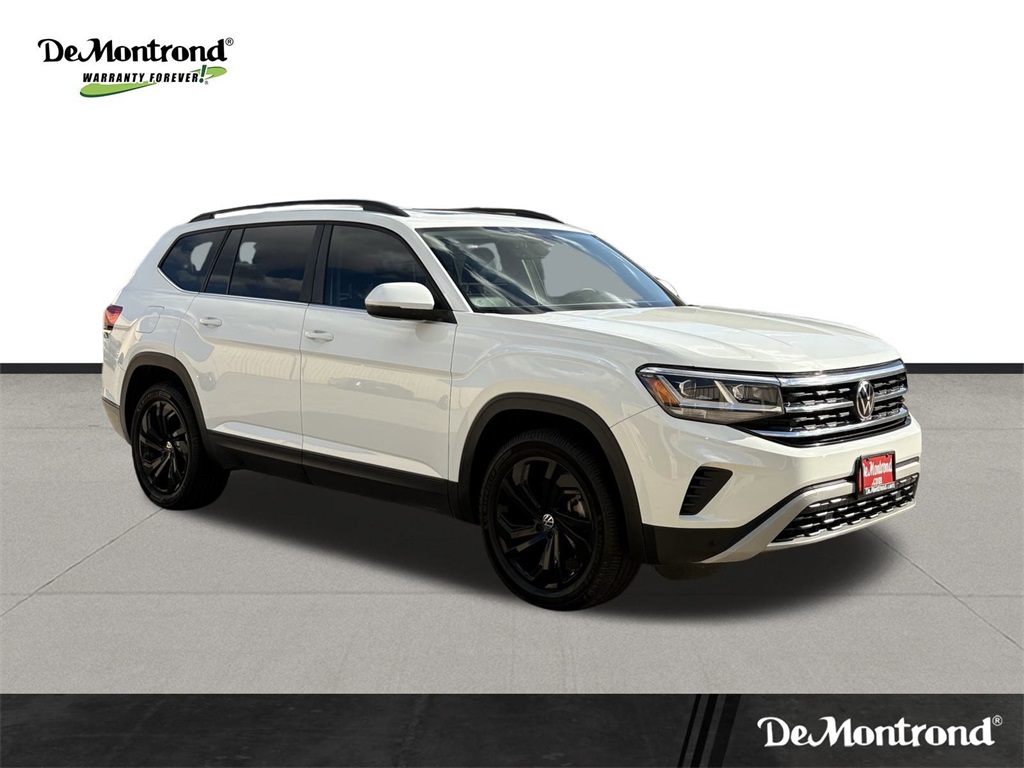 2023 Volkswagen Atlas 3.6L V6 SE w/Technology White at DeMontrond Auto Country