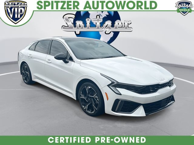 Snow White Pearl 2025 Kia K5 Sedan Front-Wheel Drive 8-Speed Automatic
