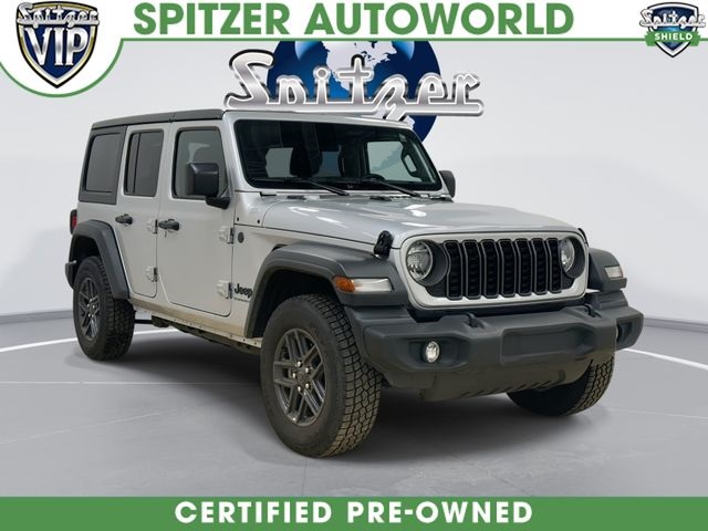 Silver Zynith Clearcoat 2024 Jeep Wrangler SUV / Crossover Four-Wheel Drive 8-Speed Automatic