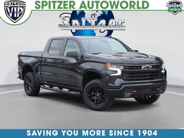 Dark Ash Metallic 2024 Chevrolet Silverado 1500 LT Trail Boss Crew Cab 4WD Pickup Truck Four-Wheel Drive Automatic