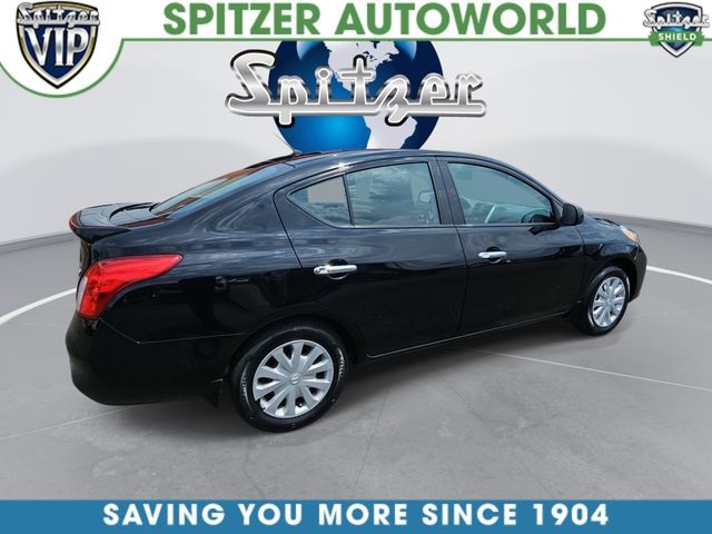 Super Black Metallic 2014 Nissan Versa Sedan Front-Wheel Drive Continuously Variable Transmission