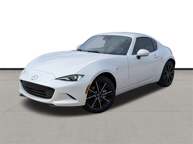 2025 Mazda MX-5 Miata RF Grand Touring White at Joe Myers Mazda Kia