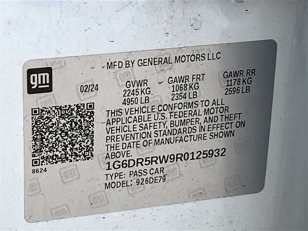 2024 Cadillac CT5 V-Series White at Tom Peacock Cadillac