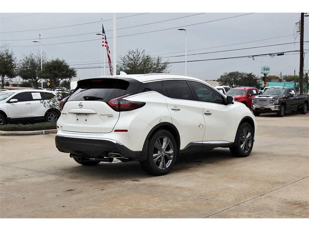 2021 Nissan Murano Platinum White at Shottenkirk Kia Fort Bend