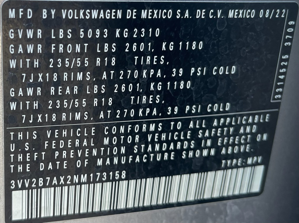 2022 Volkswagen Tiguan 2.0T SE Silver at Classic Chevrolet Galveston