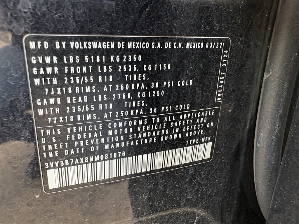 2022 Volkswagen Tiguan 2.0T SE  at Durrett Motor Company