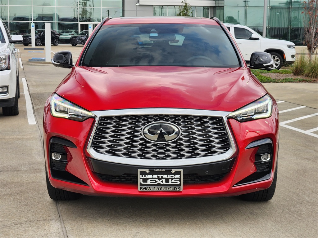 2022 INFINITI QX55 SENSORY Red at South Houston Nissan