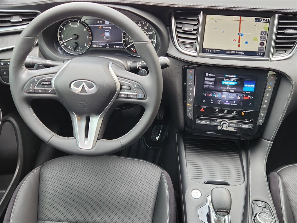 2022 INFINITI QX55 SENSORY Red at South Houston Nissan