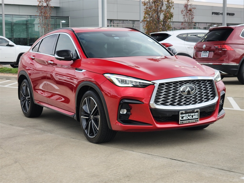 2022 INFINITI QX55 SENSORY Red at South Houston Nissan