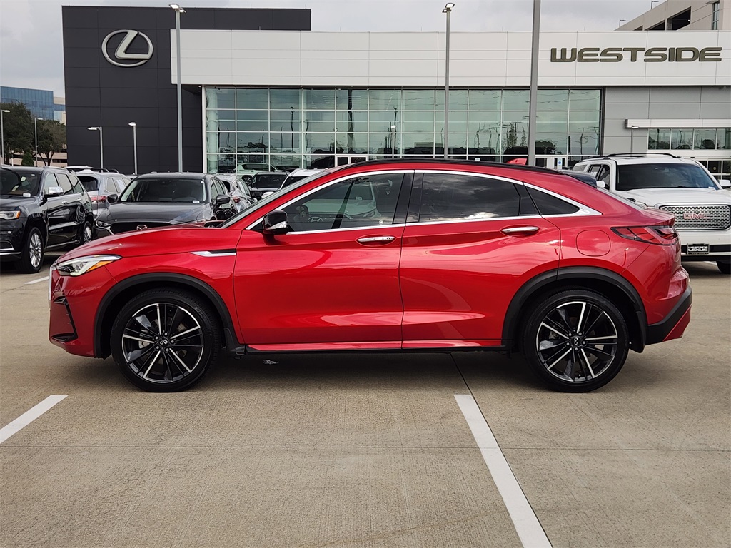 2022 INFINITI QX55 SENSORY Red at South Houston Nissan